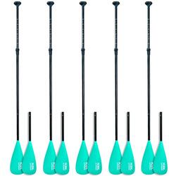 Pack 5 pagaies double usage (SUP et Kayak) - Vert Aquamarine