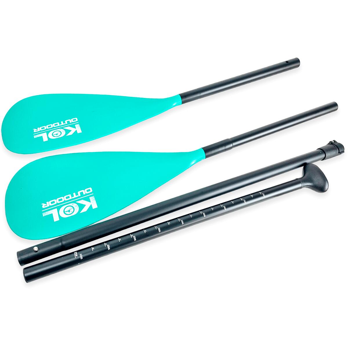 Pack 5 Pagaias SUP & Caiaque 2-em-1 Híbridas – Ajustáveis Alumínio 2/5