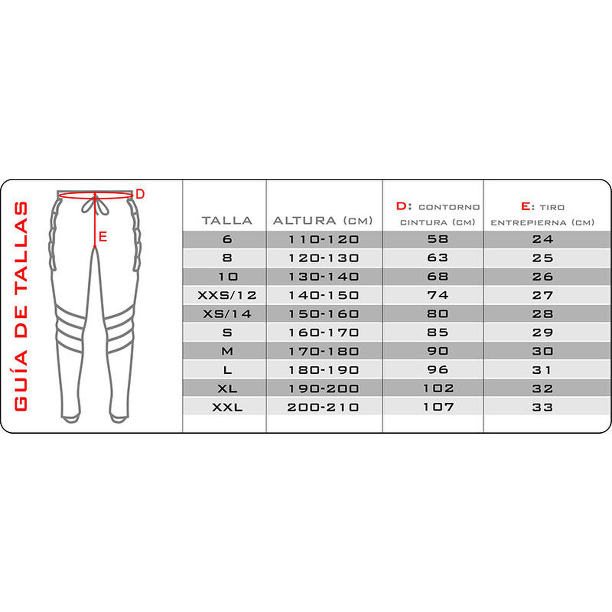 3/4 Thermohose für Fußball von Raven mit Schutzvorrichtungen.