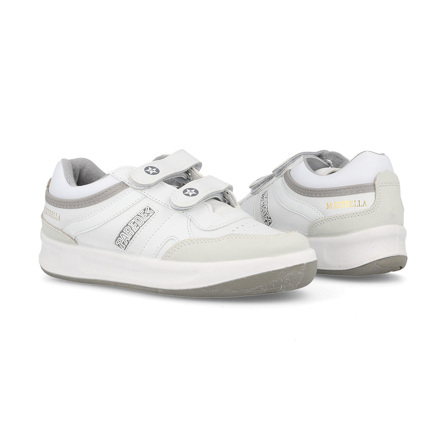 Chaussure de randonnée Baskets Homme Paredes ESTRELLA VELCRO Blan 4/5
