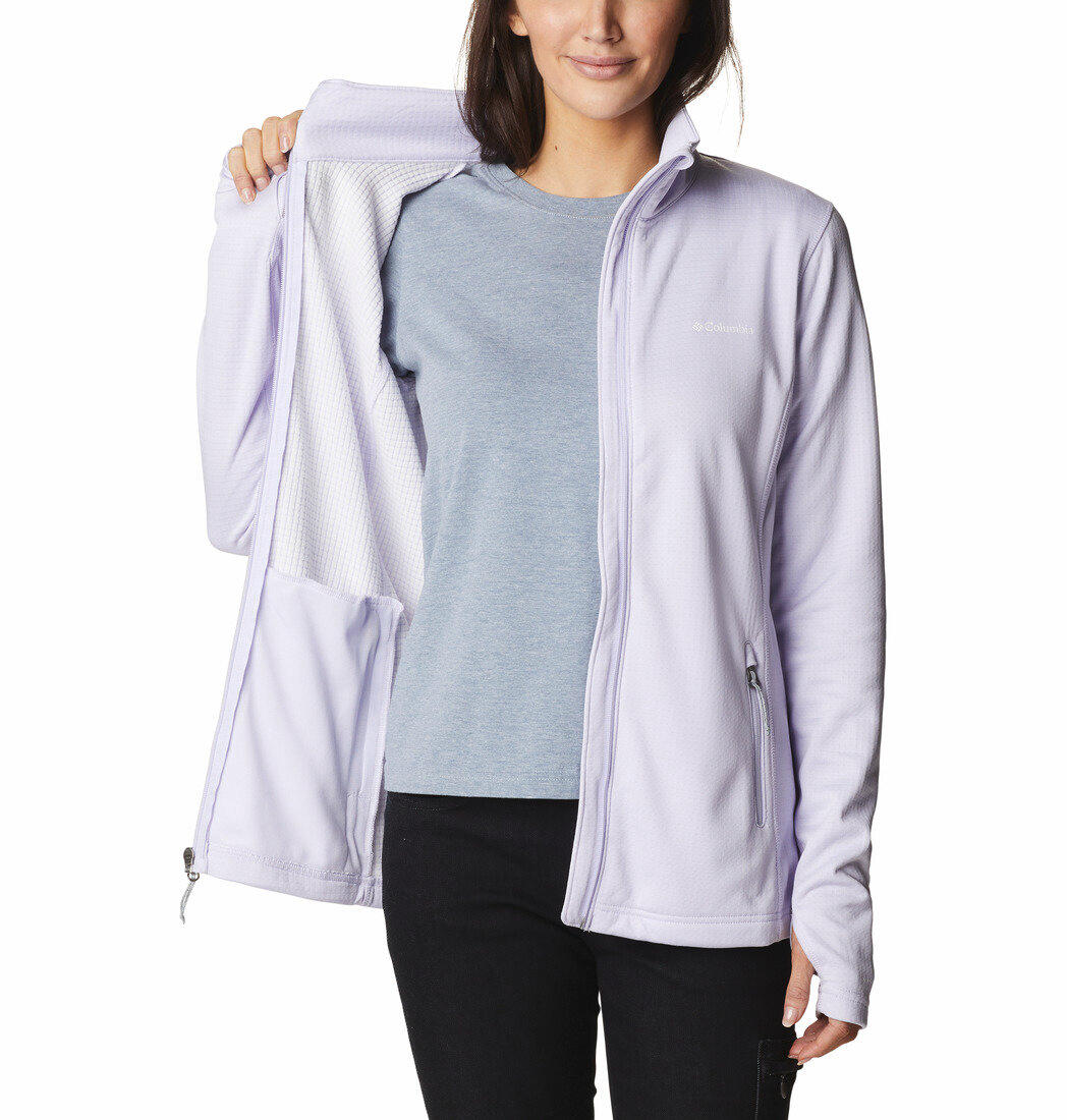 Pull de trekking Columbia Park View Grid Fleece pour femmes 3/5