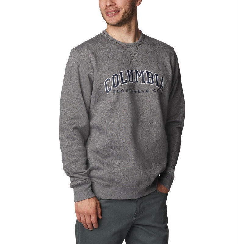 Pulover M Columbia Logo Fleece Crew - gri barbati