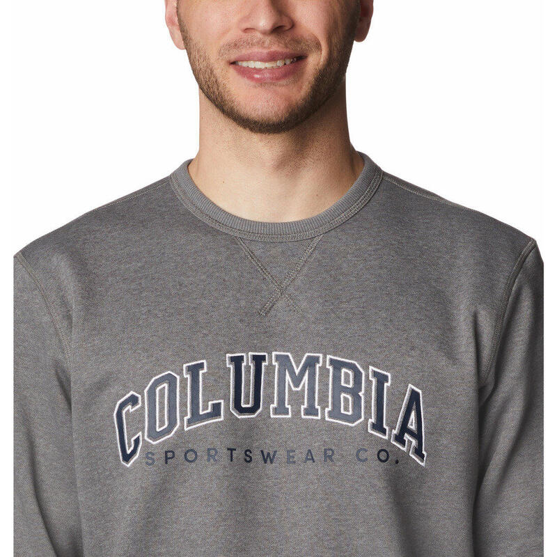 Pullover M Columbia Logo Fleece Crew Herren - grau