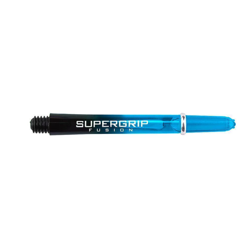 Supergrip Fusion Darts Shafts (Black/Aqua Blue) 1/3
