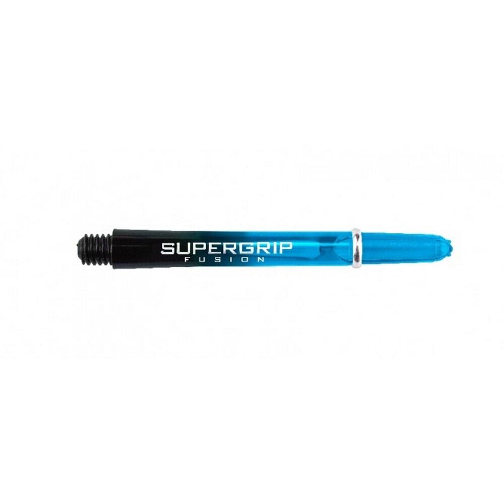 Supergrip Fusion Dart Stem (Pack Of 3) (Black/Aqua Blue) 1/4