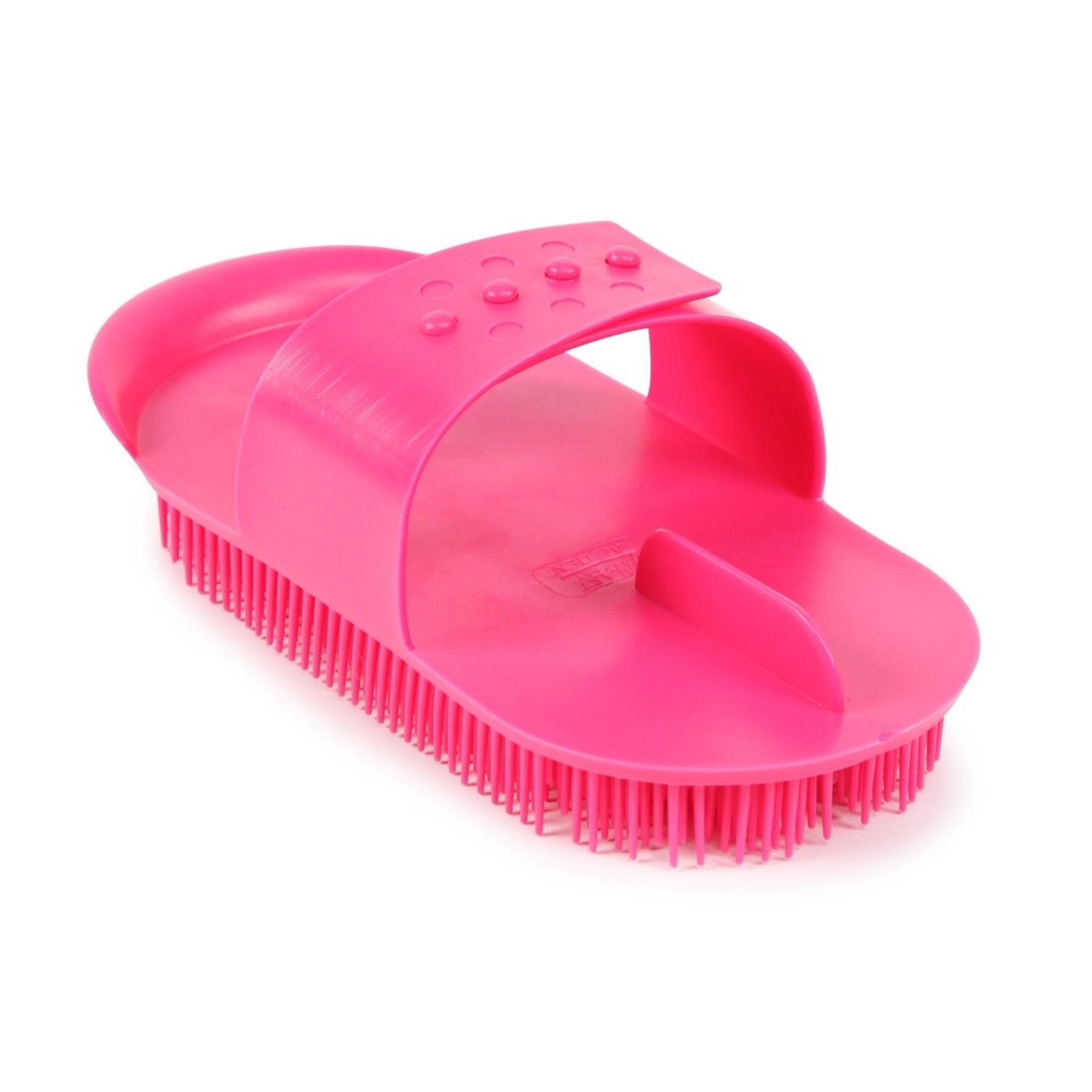 Plastic Horse Curry Comb (Baby Pink) 4/4