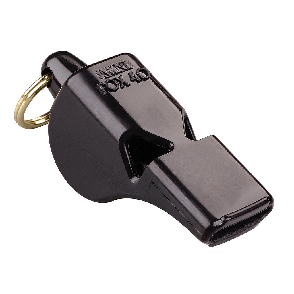 FOX40 Mini Whistle and Lanyard (Black)