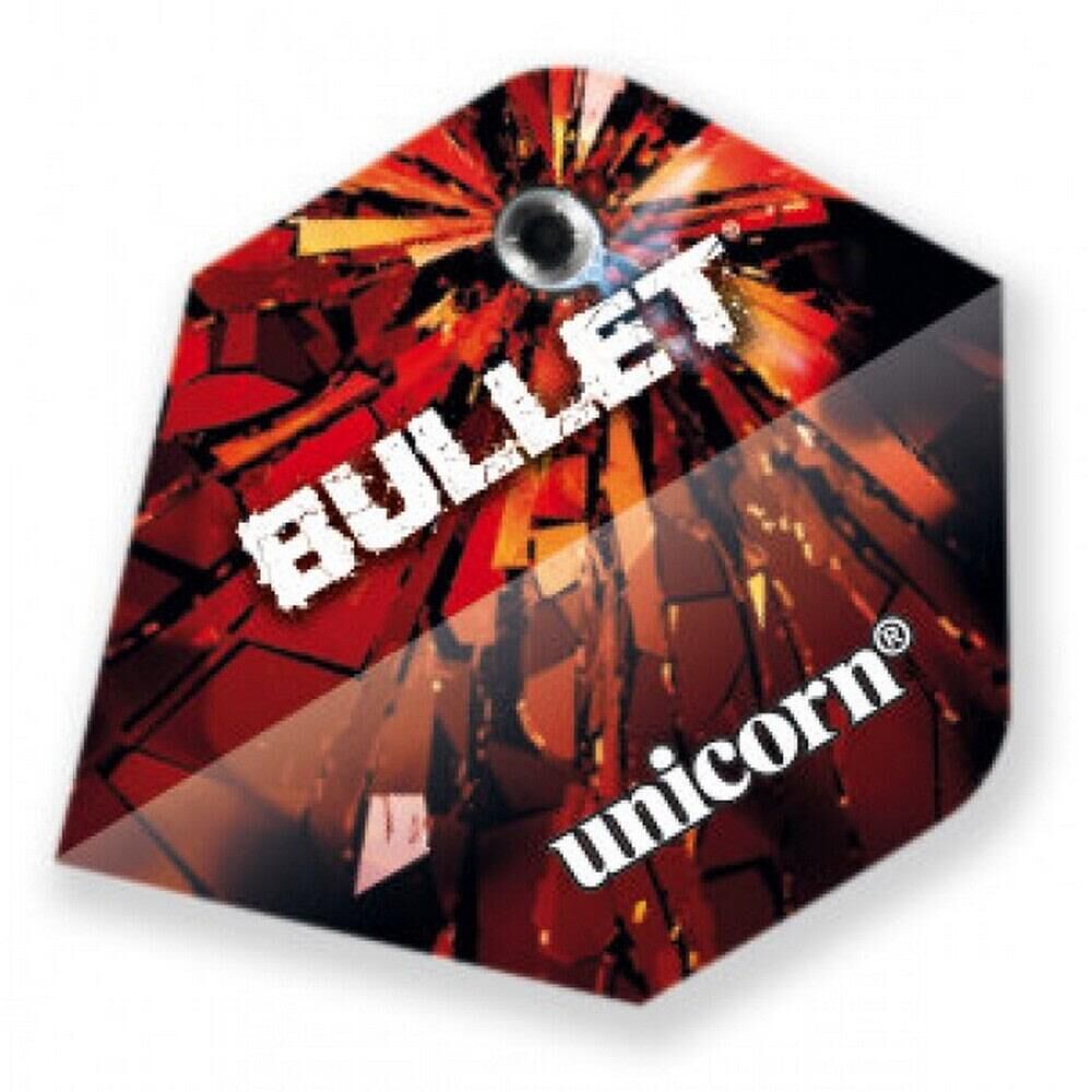 UNICORN Bullet Dart Flights (Pack of 3) (Red/White)