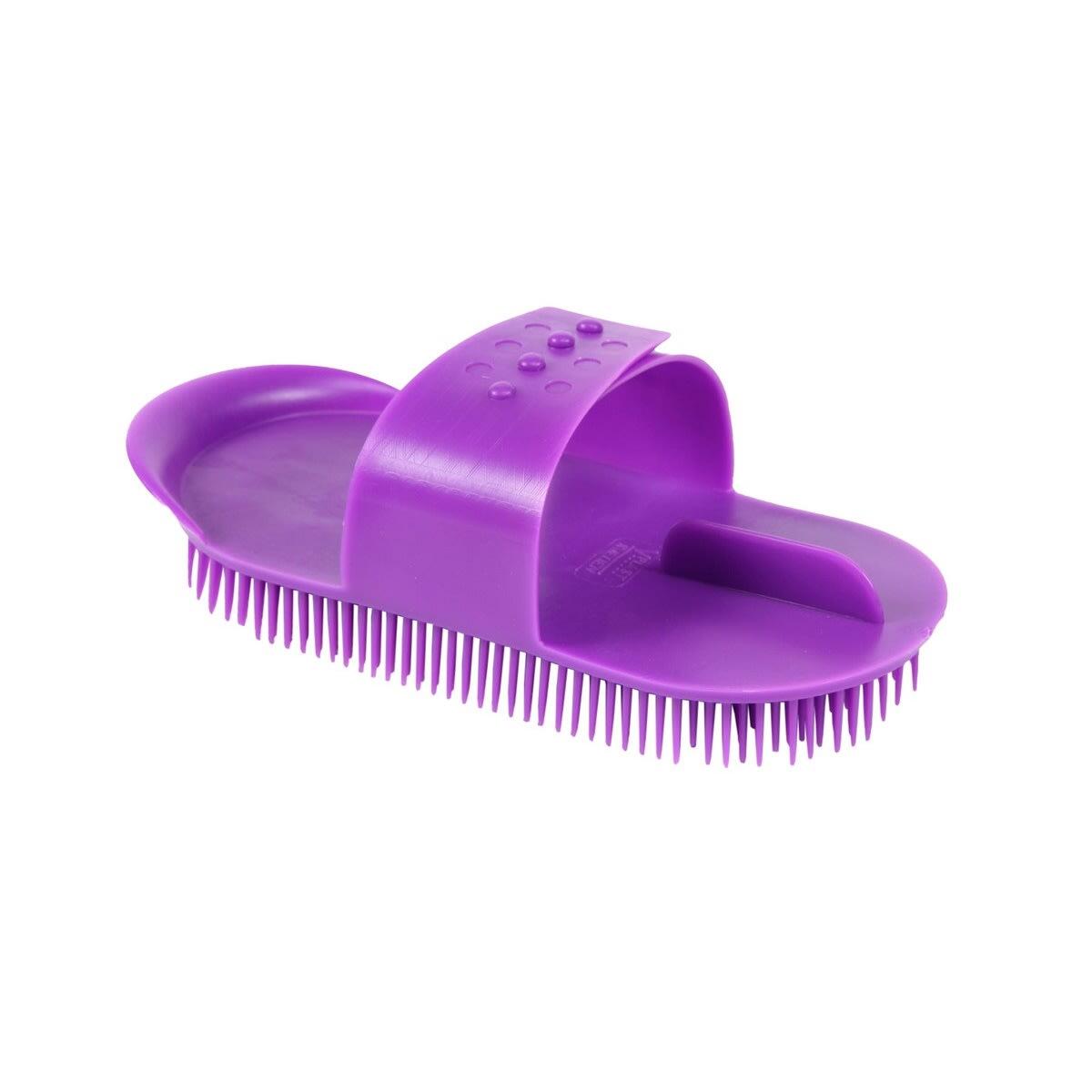 Plastic Horse Curry Comb (Purple) 1/4