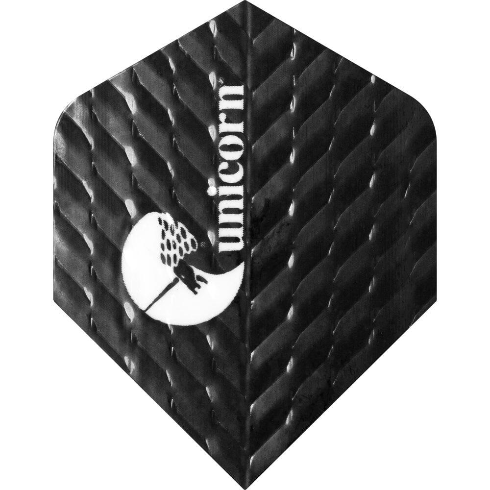 UNICORN Q.100 Plus Dart Flights (Pack of 3) (Black)