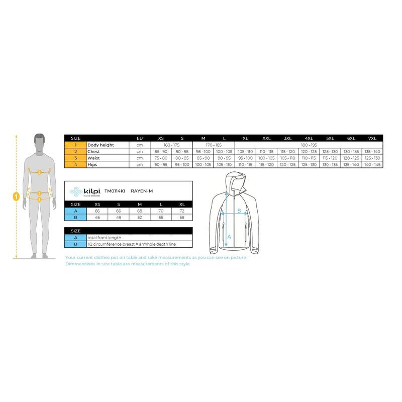 Férfi hibrid kabát Kilpi RAYEN-M