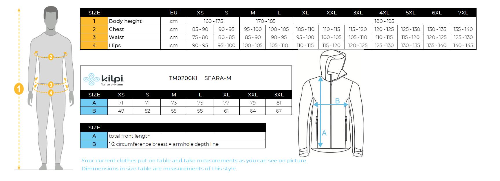 Heren hoodie Kilpi SEARA-M 4/4