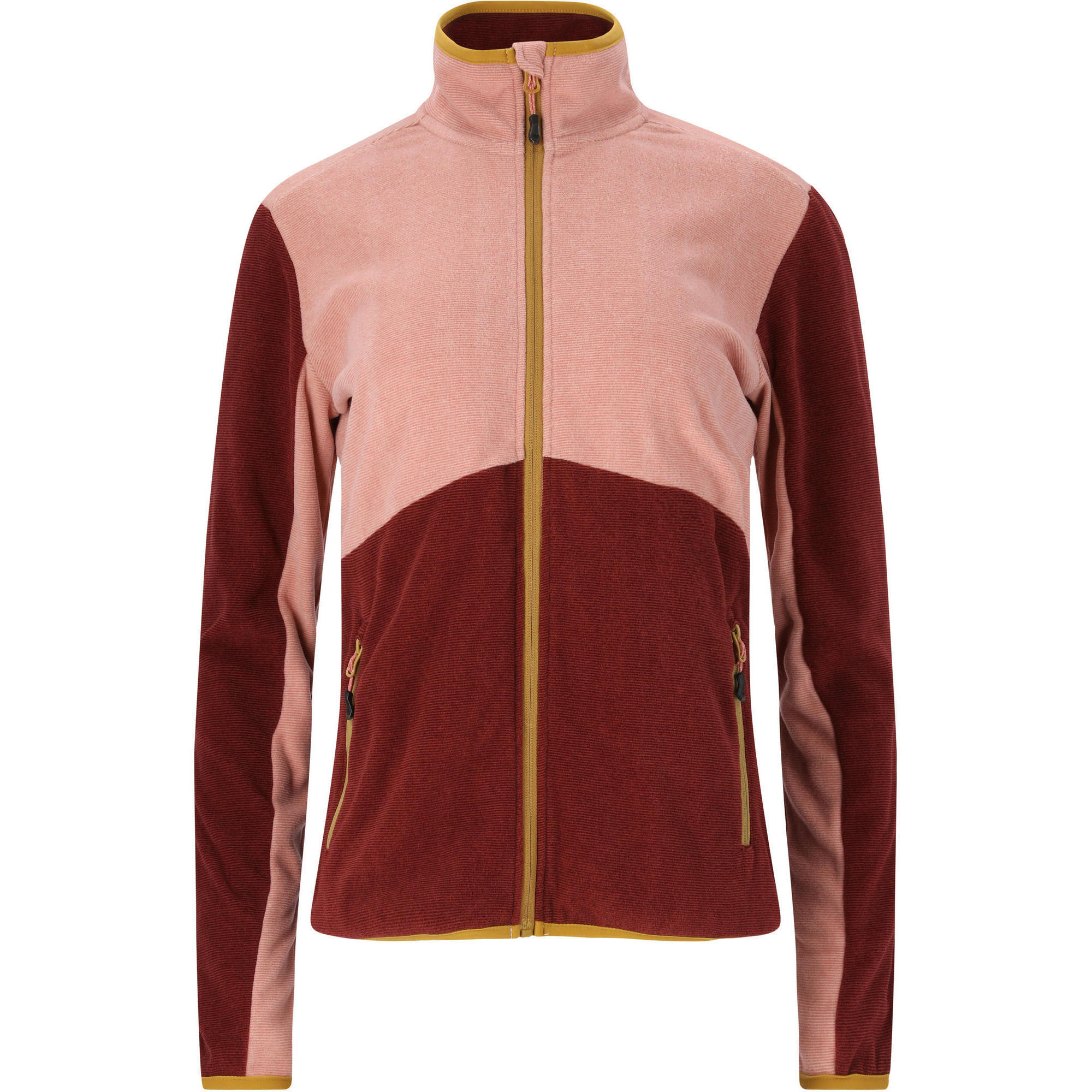 beige / rouge écarlate