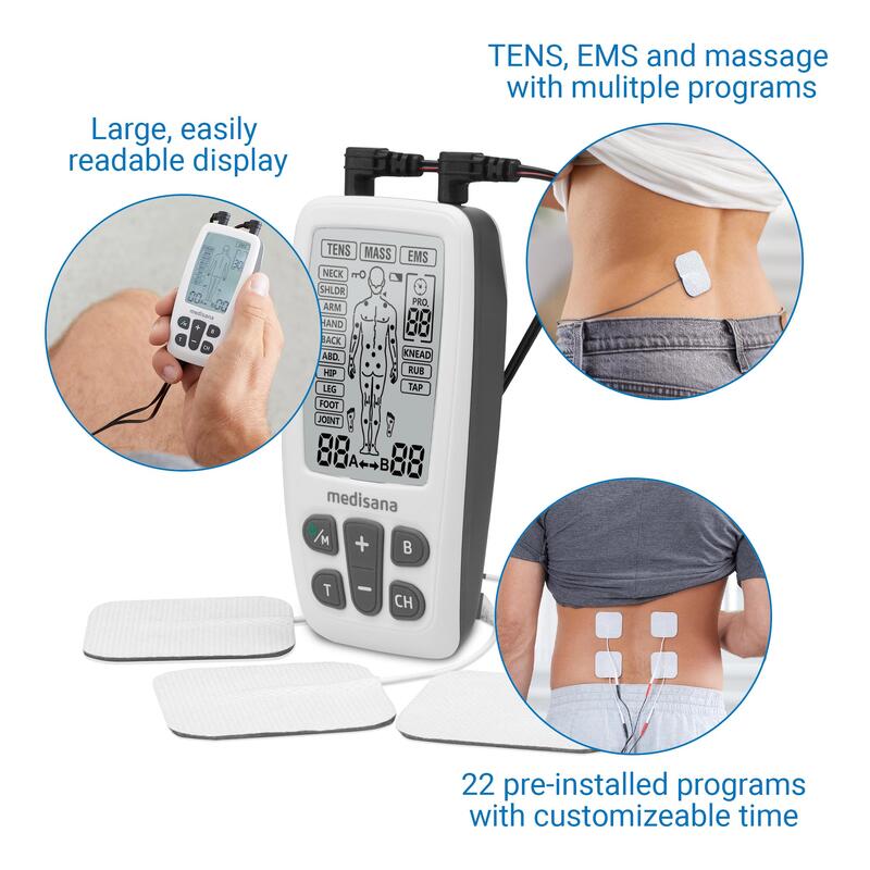 medisana TT 200 TENS courant EMS stimulation, soulagement de la douleur