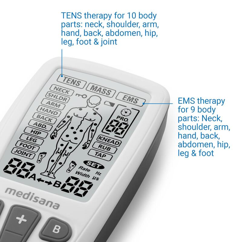 medisana TT 200 TENS courant EMS stimulation, soulagement de la douleur