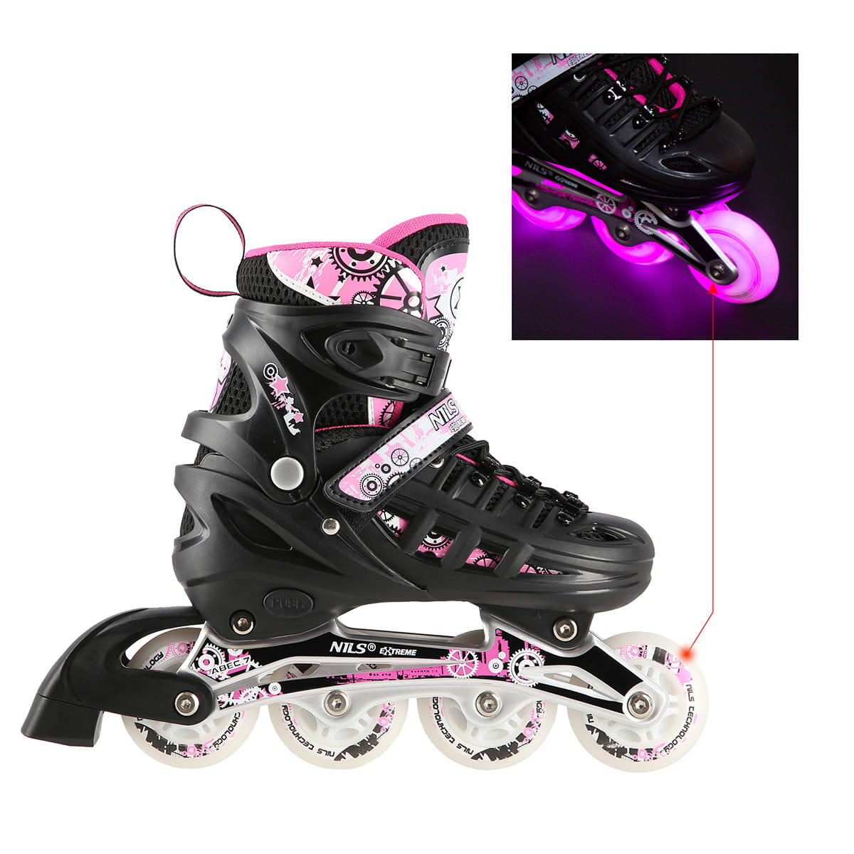 Patins à Roulettes avec Patin de Hockey sur Glace  Nils Extreme NH10905 7/7
