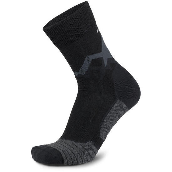 Merino-Socken MT3.5 Trekking Light Lady schwarz-grau