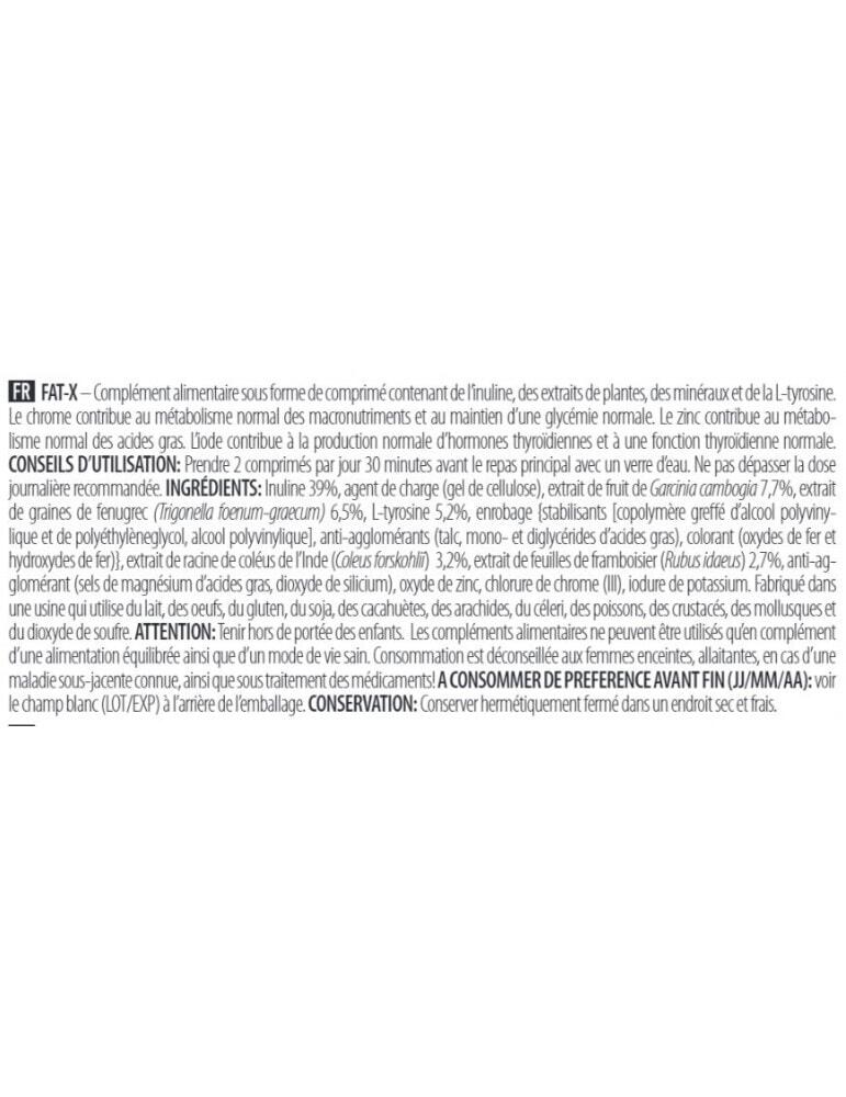 Formule extraits végétaux - Fat-X - 60 Comprimés 3/5