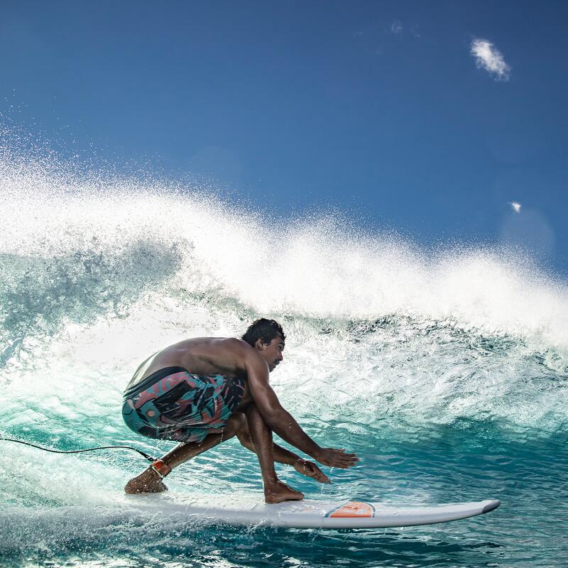 Surf rigide 7'3" Mini Malibu - Livré avec 3 Ailerons FCS