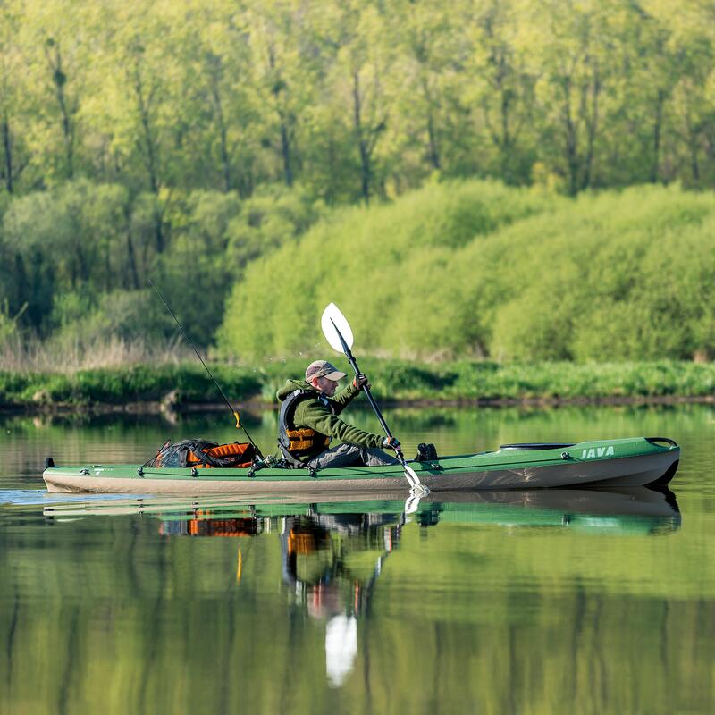 Kayak rigide de randonnée/pêche - Java Fishing vert