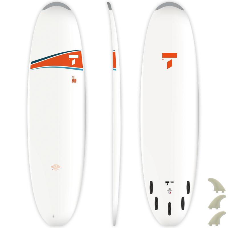 Surf rigide 7'0" Egg - Livré avec 3 Ailerons FCS