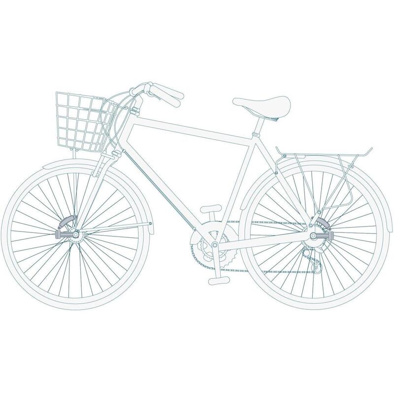 Set de lumini pentru bicicletă, magnetice, față și spate