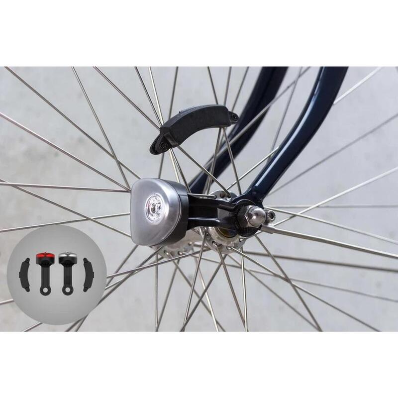 Conjunto de iluminação para bicicletas com montagem de rodas magnéticas Reelight