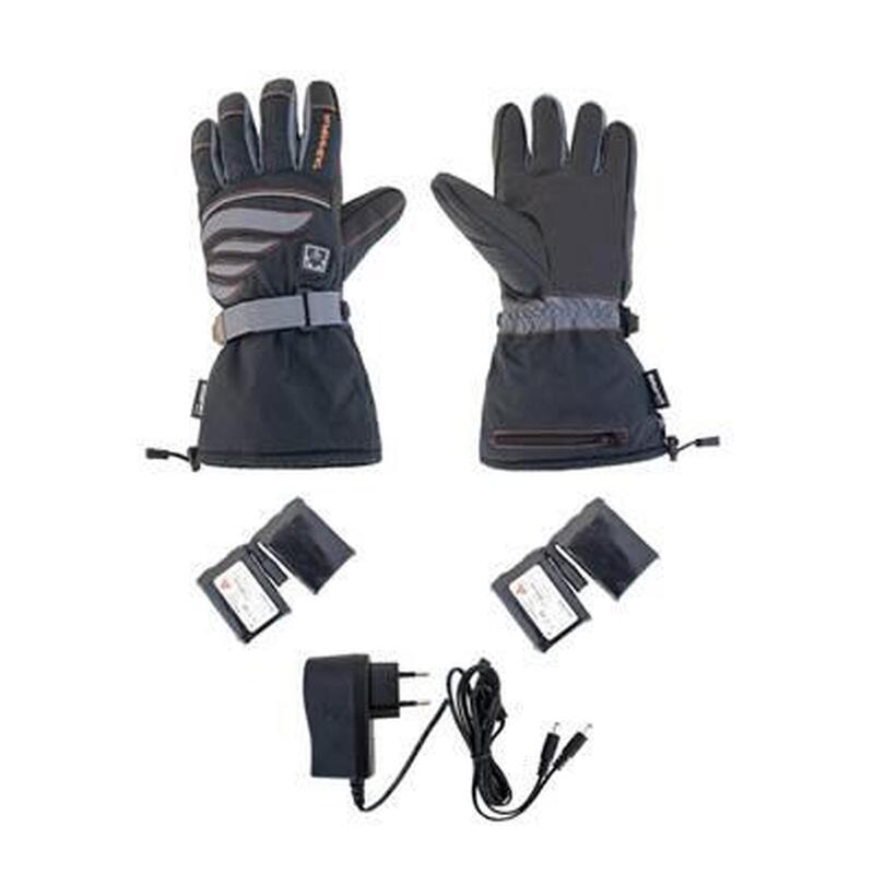 EVO-3 Guantes de esquí de piel calefactados para adulto