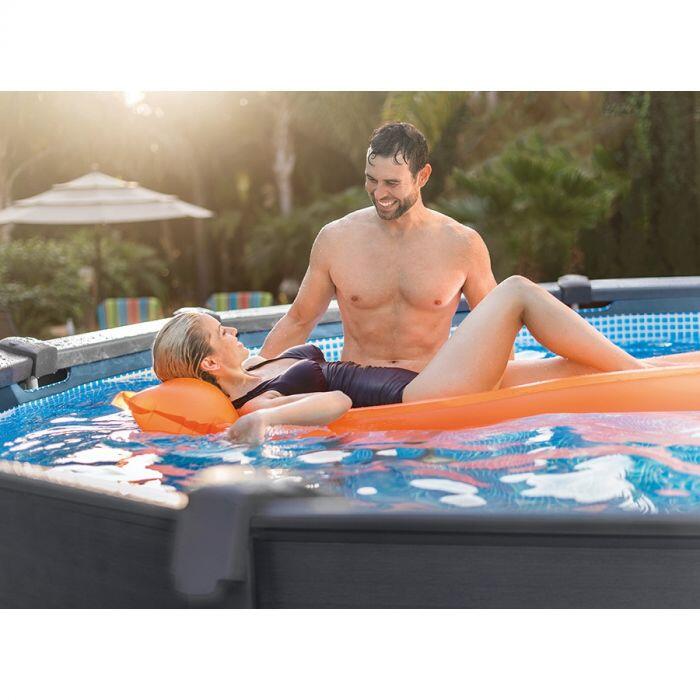 Ø 478 x 124 cm Intex Graphite Panel COMFORT zwembad set – rond 3/5