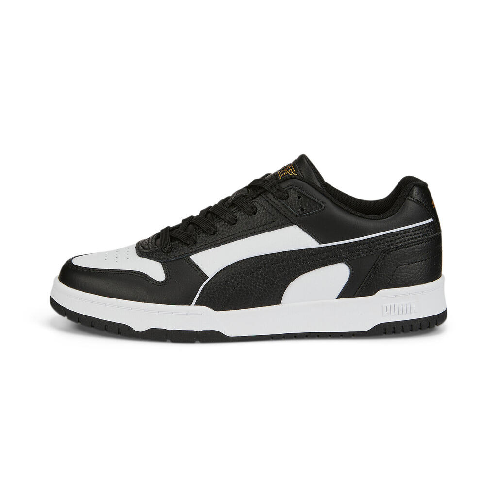 PUMA Unisex RBD Game Low Trainers Running Shoes - Black-White-Team Gold