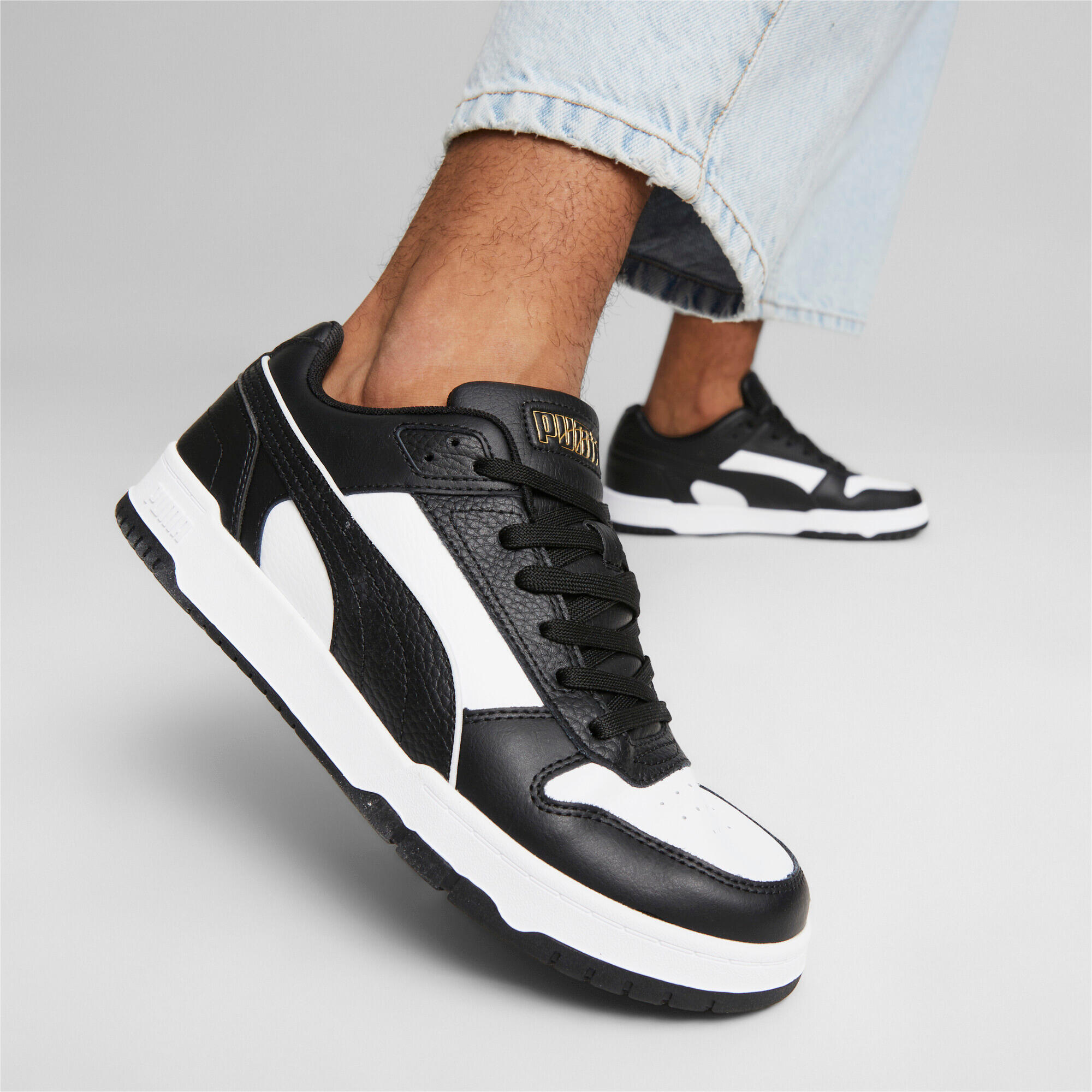 Puma RBD GAME LOW Sneaker Unisex 386373 07 schwarz weiss 3/7