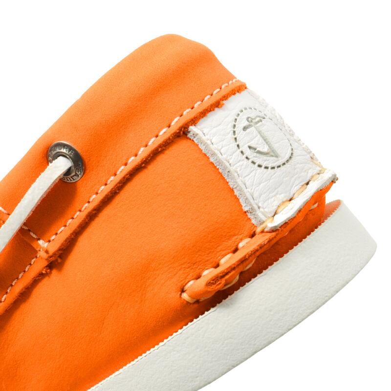 Zapatos Náuticos Seajure Celestún Hombre Naranja Nobuck