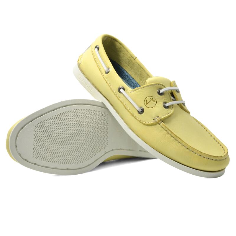 Chaussures Bateau Carova Homme Citron Nubuck