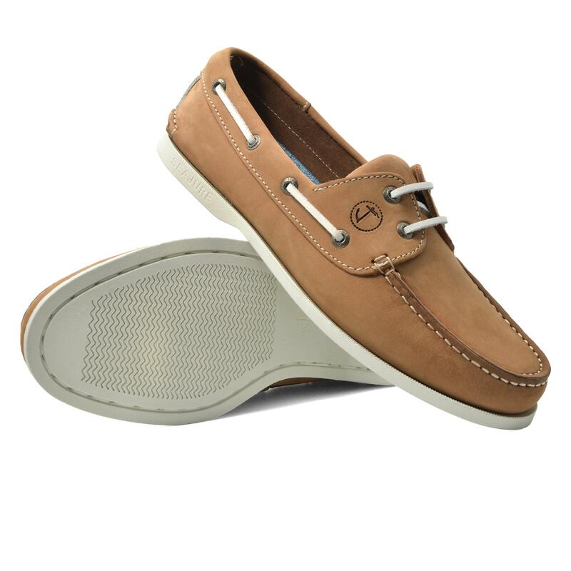 Sapatos de Vela Esterel Homem Castanho Claro Nubuck