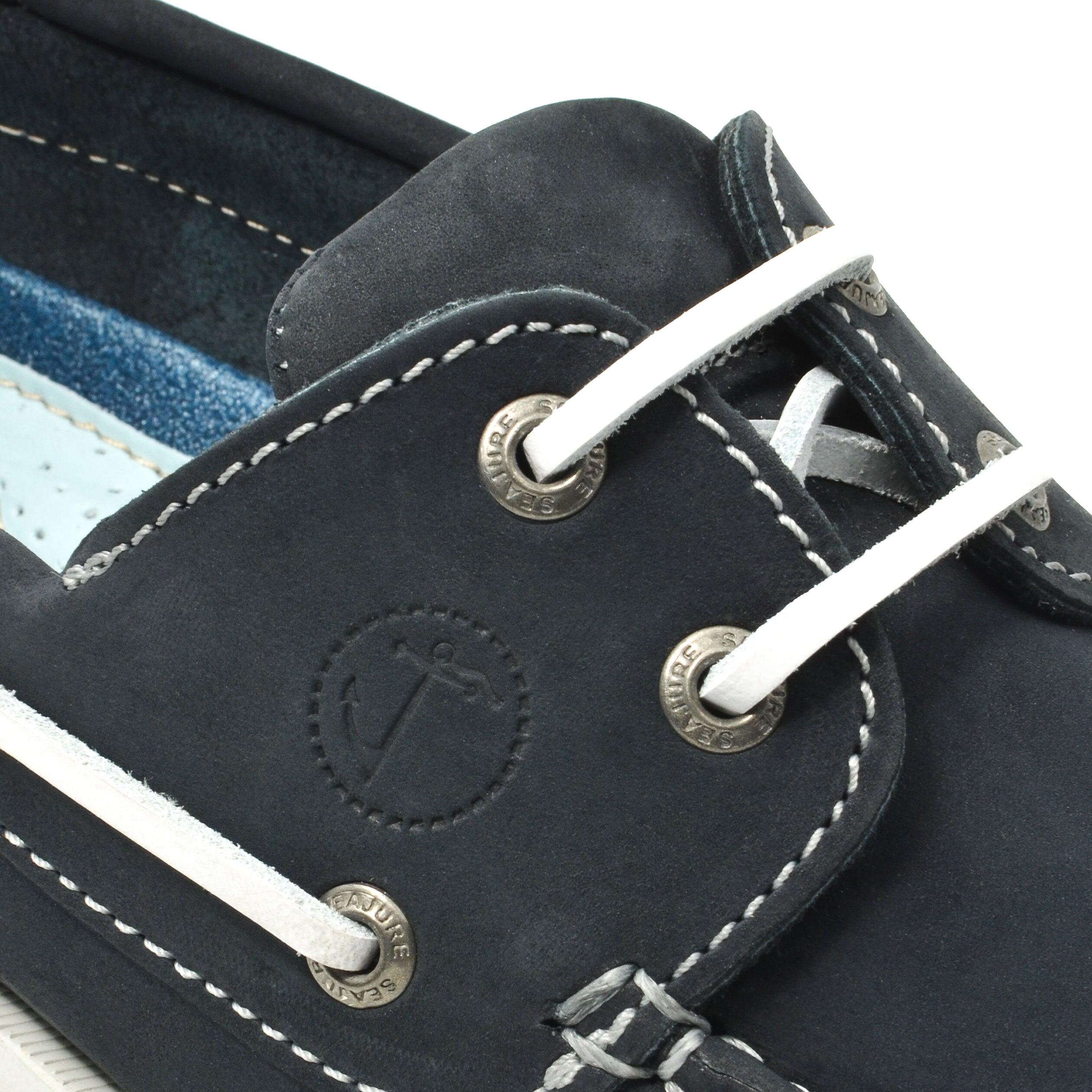 Scarpe da Barca Enderts Uomo blu navy Pelle nabuk 5/5