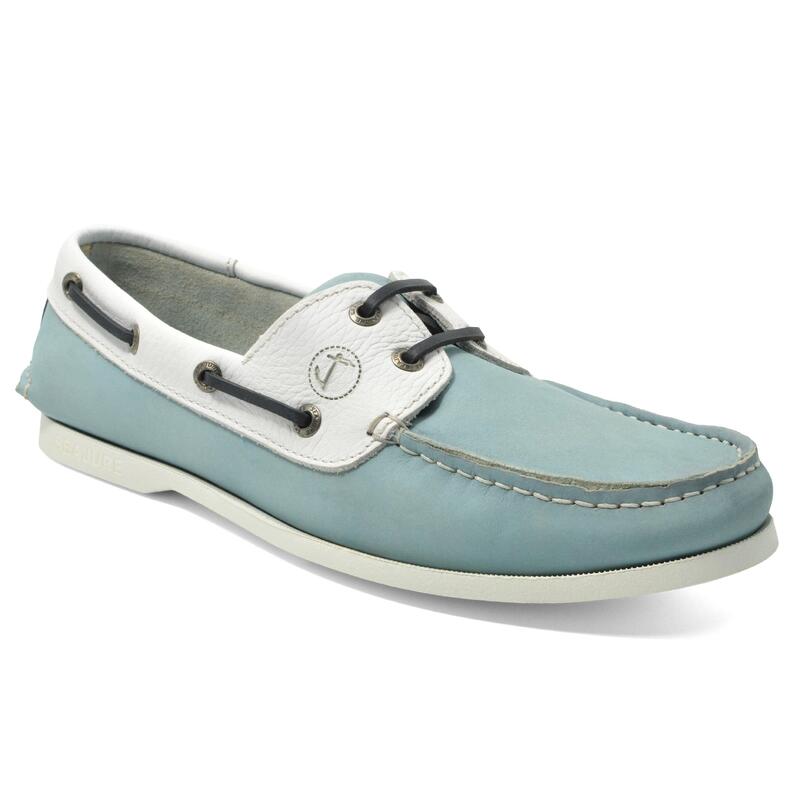 Sapatos de Vela Siquijor Homem Azul Claro e Branco Nubuck