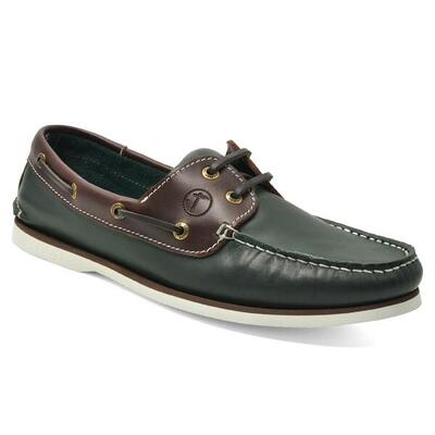 Bootschoenen guayedra heren groen en bruin leer