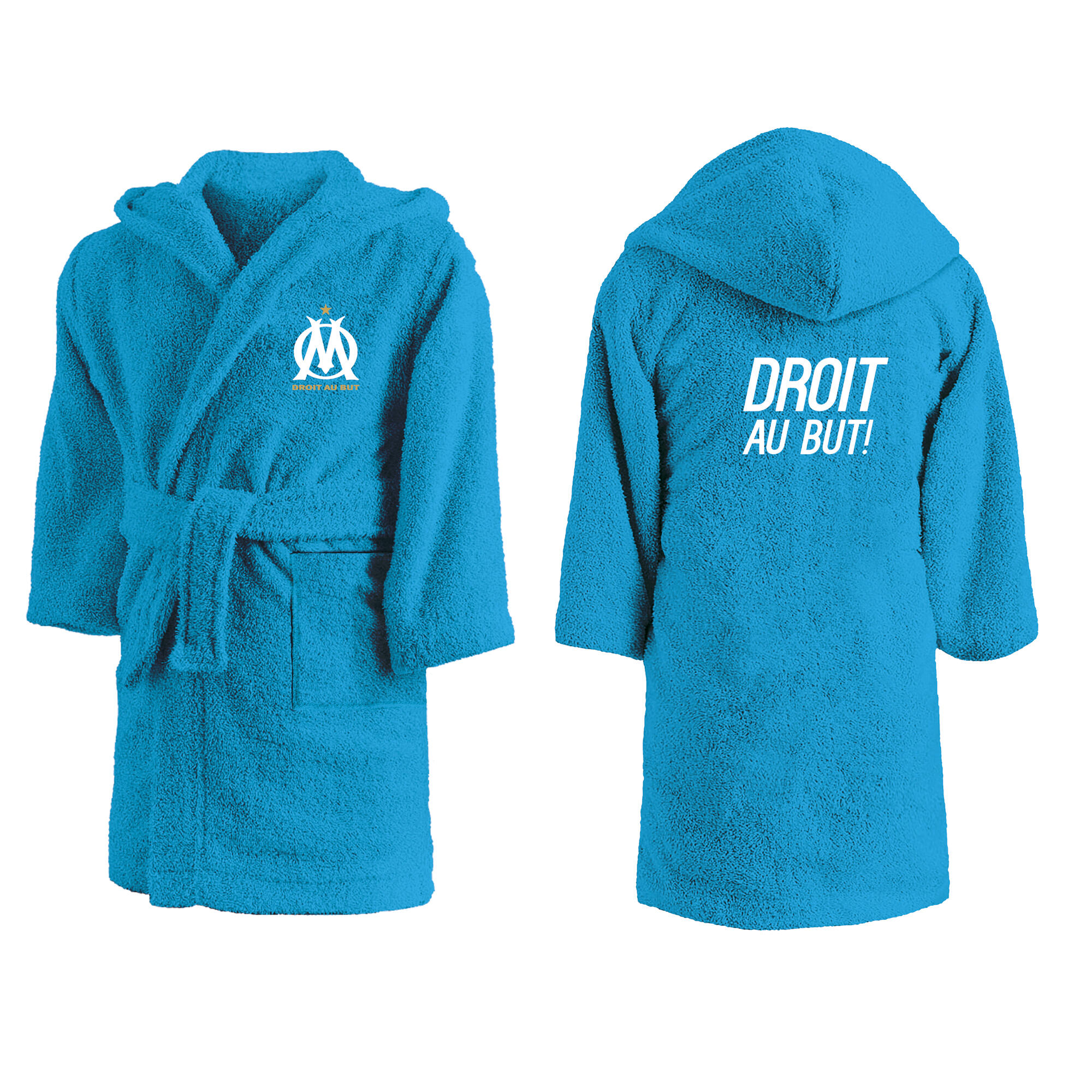 Peignoir de bain enfant 100% coton football Marseille - 2020 4/6
