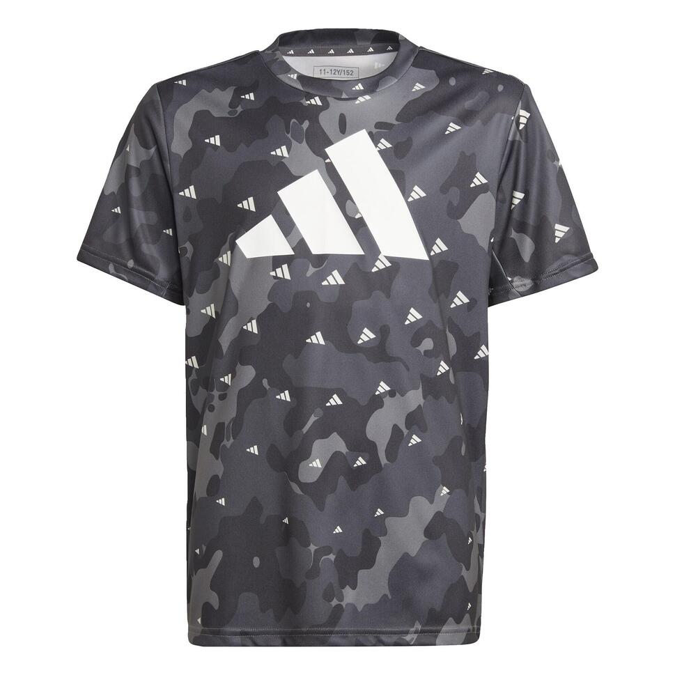Train Essentials Seasonal AEROREADY Allover Print Regular-Fit Tee