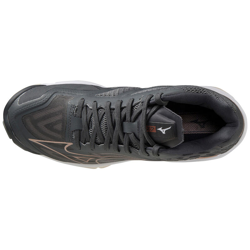 Zapatillas voleibol Mujer Mizuno Wave Lightning Z7 Mid Negro