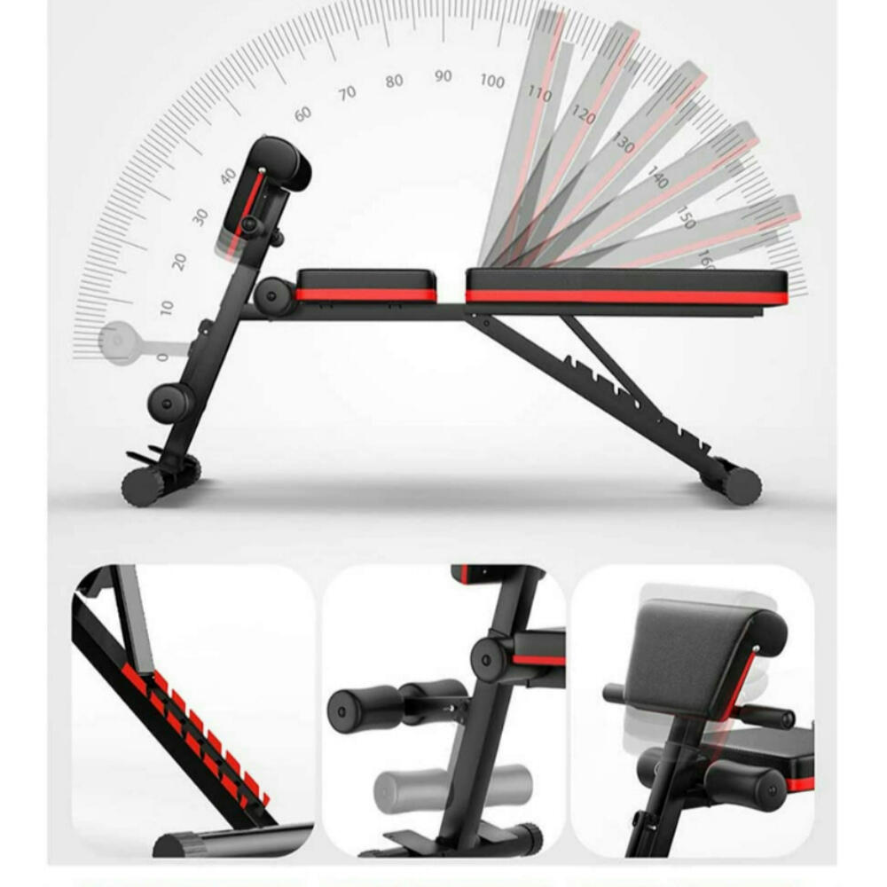 Banco  Musculación Multifuncional Fitness 6 Posiciones Carga Máxima 150 kg 4/6