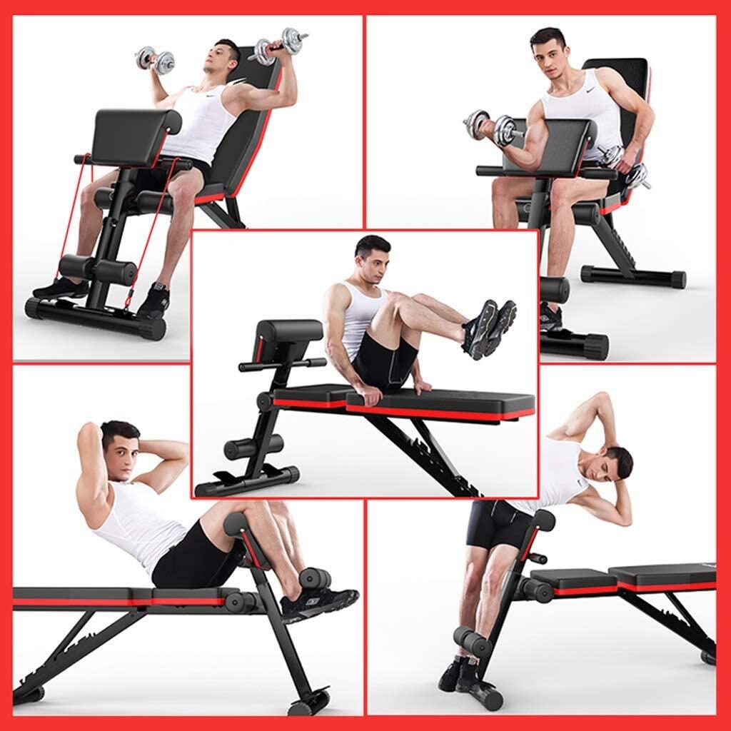 Banco  Musculación Multifuncional Fitness 6 Posiciones Carga Máxima 150 kg 6/6