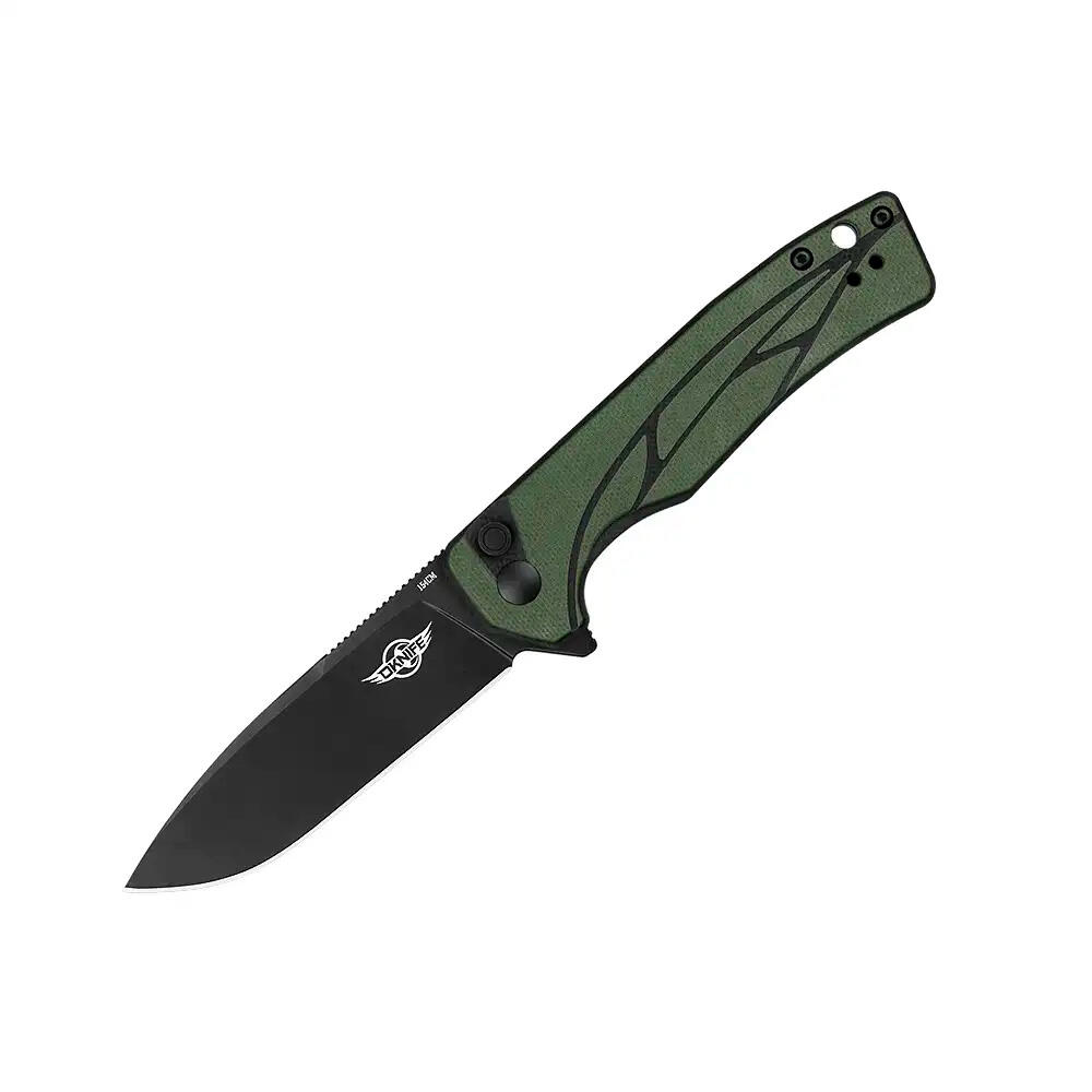 Navaja De Bolsillo EDC, Olight Oknife Mettle, Verde, Acero 154CM, Mango G10 2/7