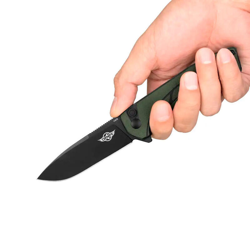 Canivete EDC, Olight Oknife Mettle, Verde, Aço 154cm, Cabo G10