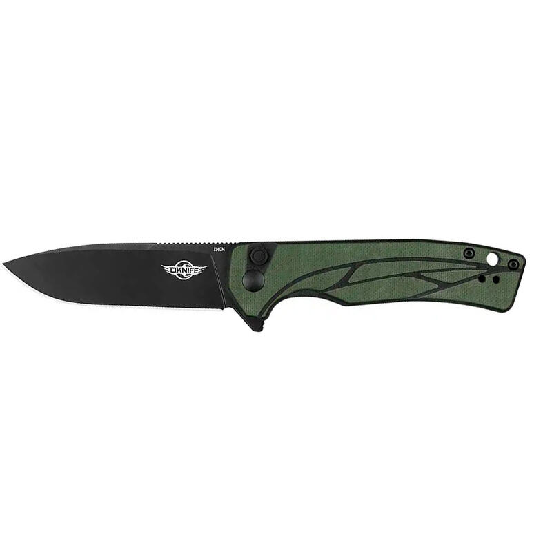 Canivete EDC, Olight Oknife Mettle, Verde, Aço 154cm, Cabo G10