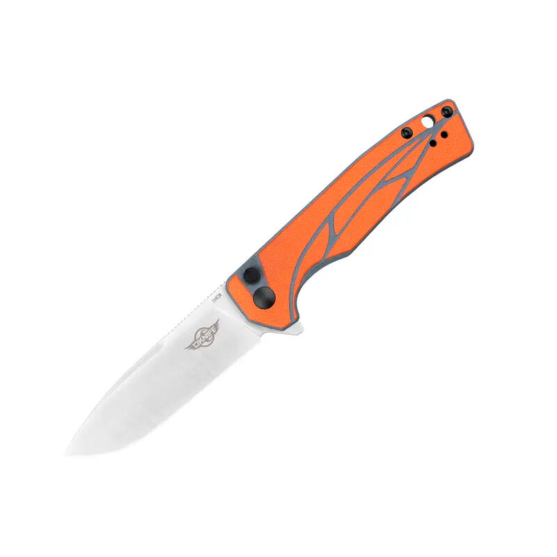 Canivete EDC, Olight Oknife Mettle, Laranja, Aço 154cm, Cabo G10