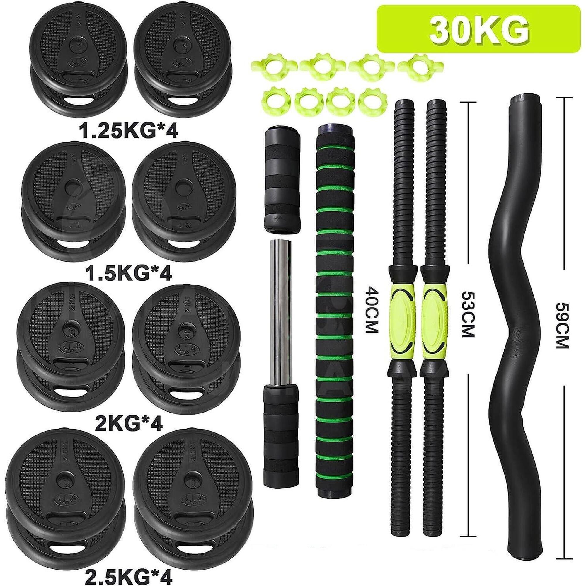 Juego Kit 30 kg de Mancuernas 4 en 1 MultiFit 3/3