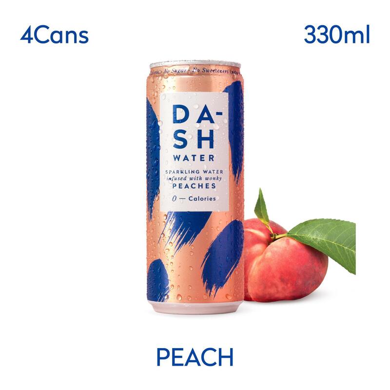 0 Calories Sparkling Water (330ml x4cans) - Peach