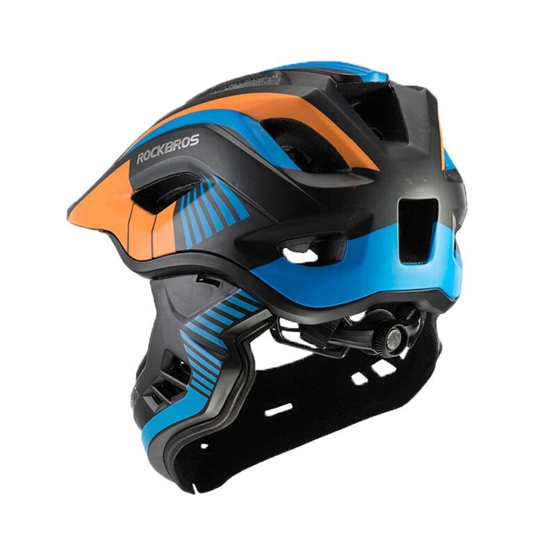 Casque intégral vtt enfant protège-menton amovible-M(53-58cm)