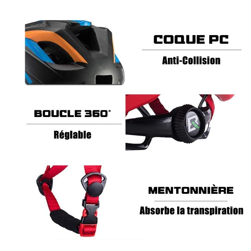 CASQUE INTÉGRAL VTT ENFANT 32SOBL PROTÈGE-MENTON